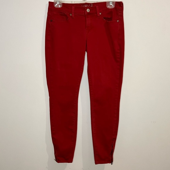 Lucky Brand Denim - Lucky Brand ‘Charlie Skinny’ Retro Deep Red Jeans